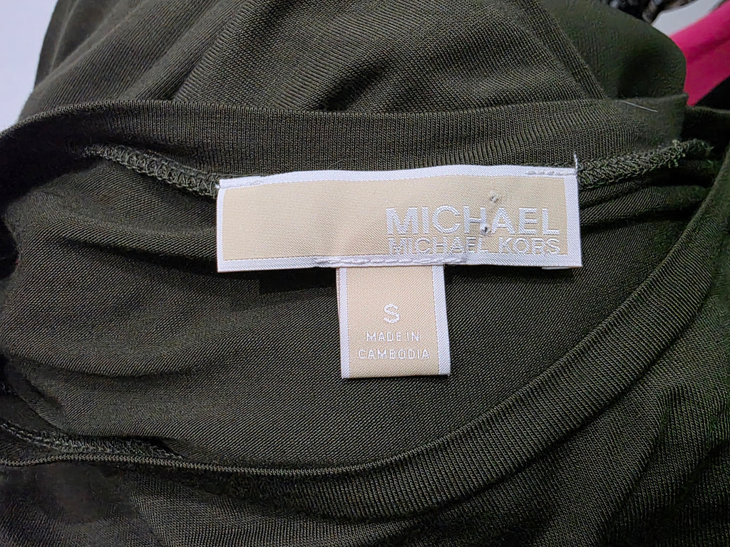 Playera Michael Kors Sin Mangas Color Verde Talla Chica