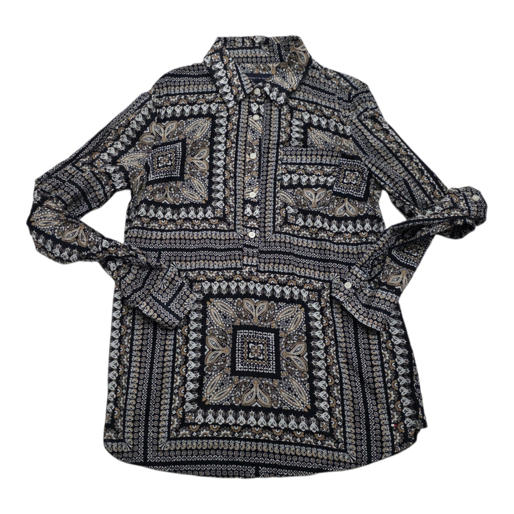 Blusa Tommy Hilfiger Mujer Chica Color Negro/ Cafe Figuras