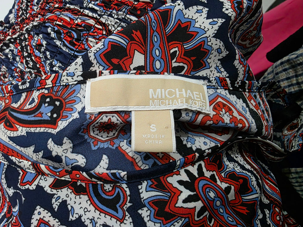 Blusa Michael Kors De Mujer Talla Chica Rojo/azul (