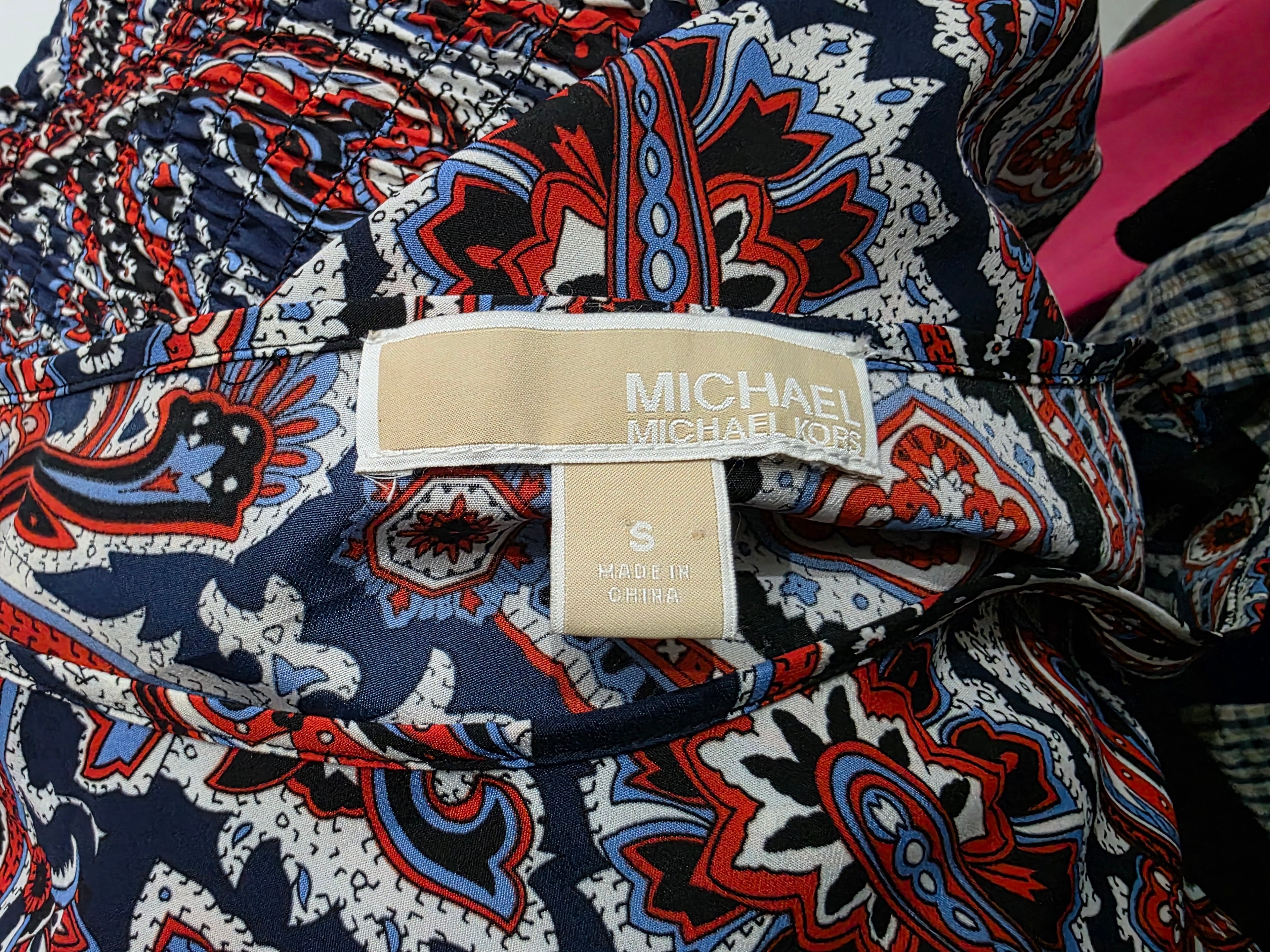 Blusa Michael Kors De Mujer Talla Chica Rojo/azul (