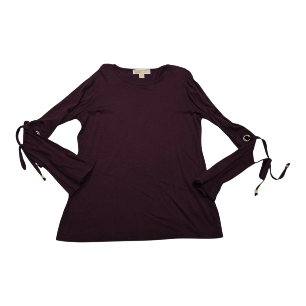 Blusa Michael Kors Mujer Chica Color Vino Manga Larga