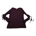 Blusa Michael Kors Mujer Chica Color Vino Manga Larga
