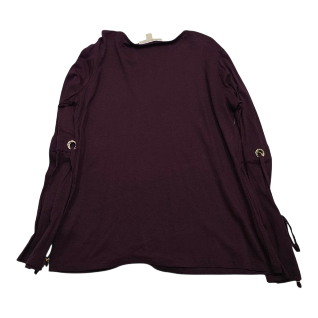 Blusa Michael Kors Mujer Chica Color Vino Manga Larga