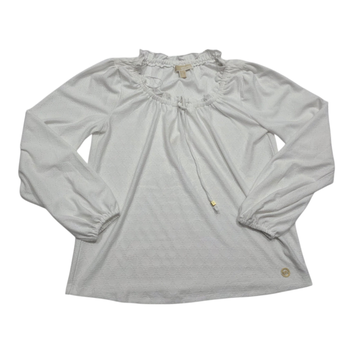Blusa Michael Kors Mujer Chica Cuello Ajustable Blanca