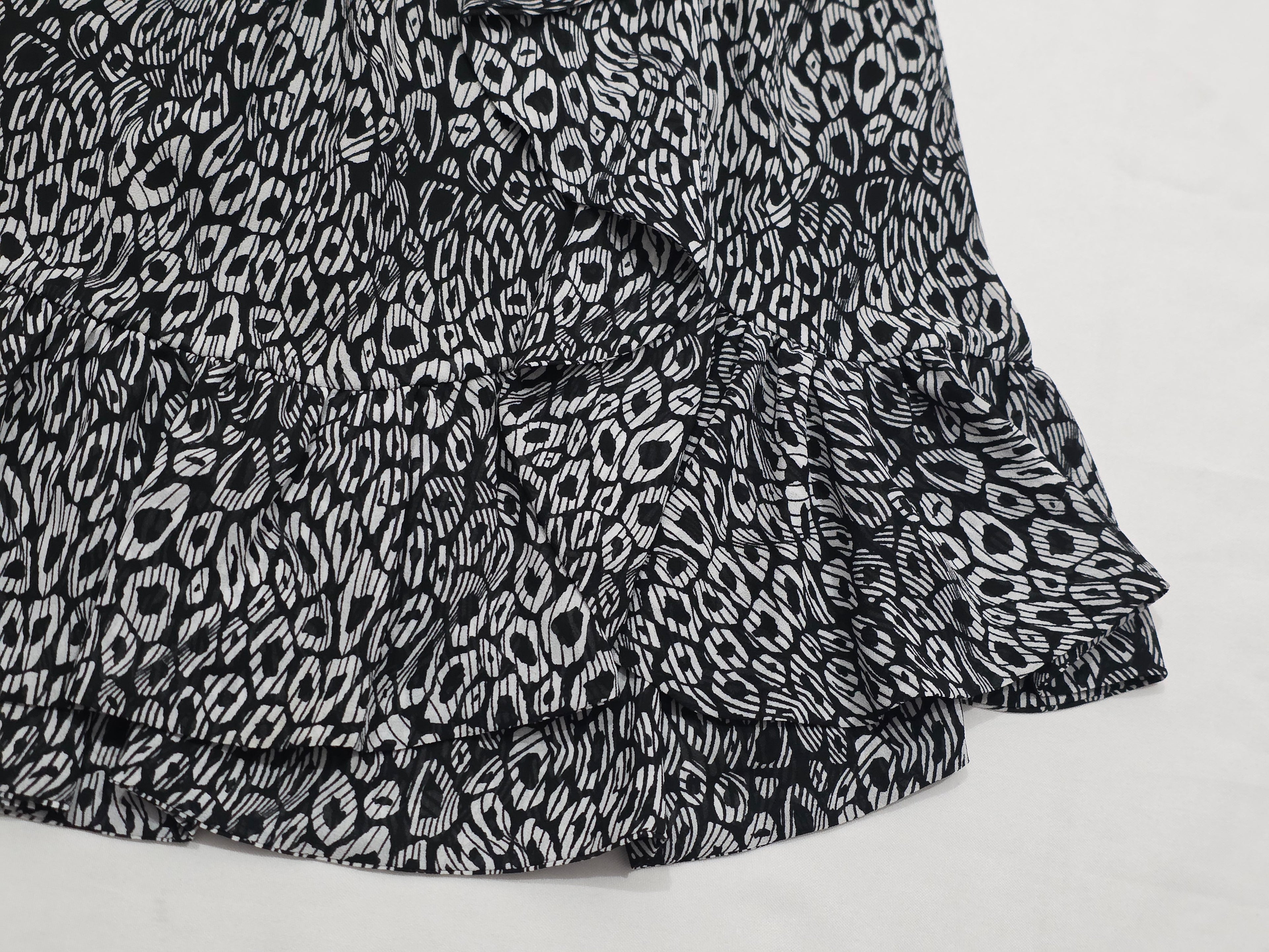 Falda Michael Kors Animal Print Gris Talla Chica