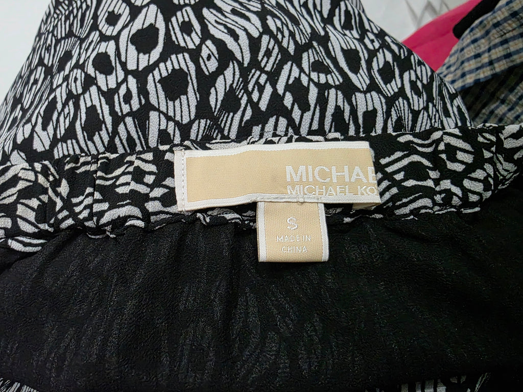 Falda Michael Kors Animal Print Gris Talla Chica