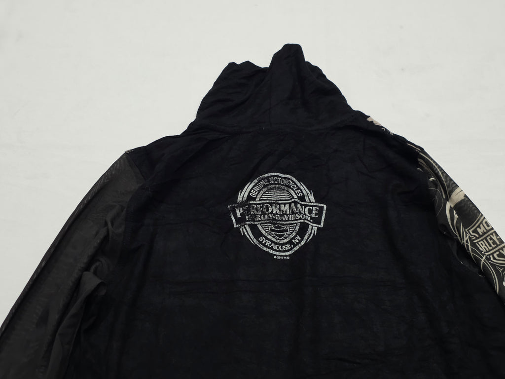 Playera Harley Davidson Mujer Chica Manga Larga Color Negro