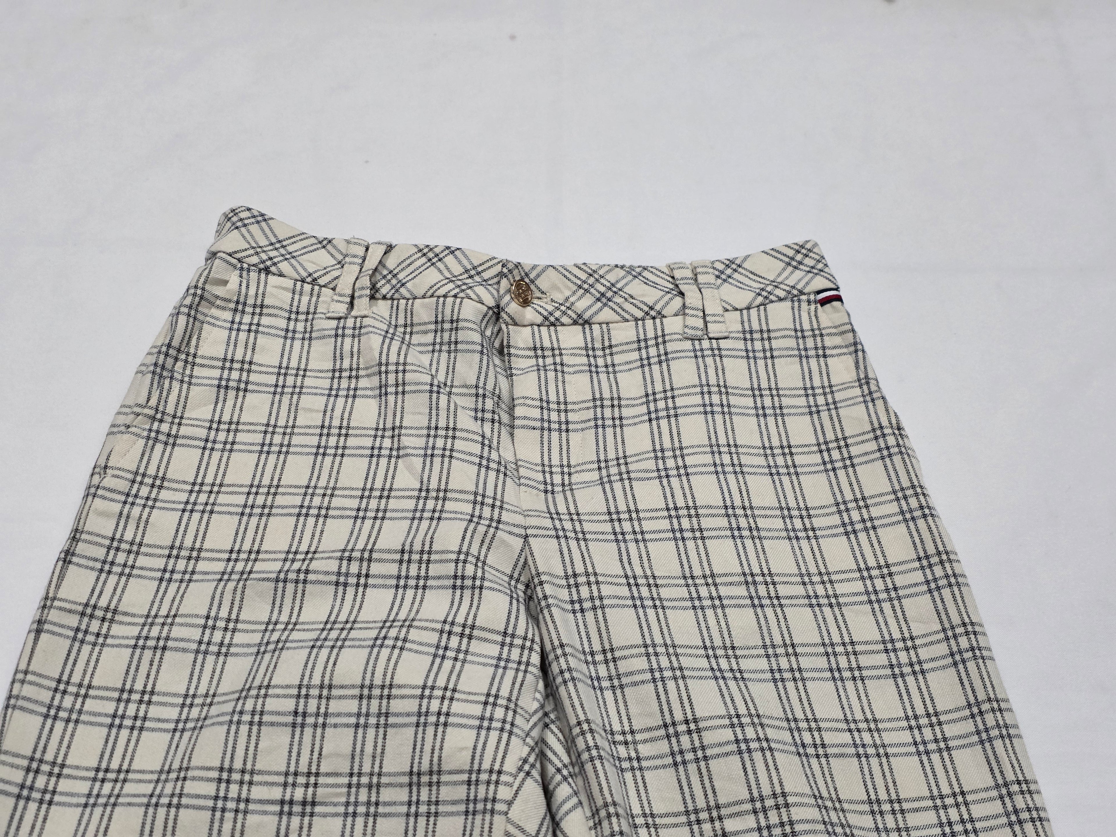 Pantalon Tommy Hilfiger De Mujer Talla Chica Color Crema