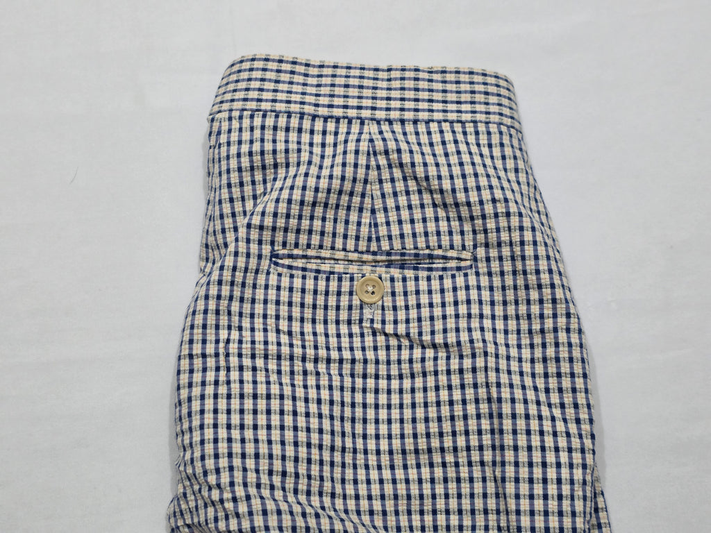 Pantalon Ralph Lauren Talla 6 Azul/amarillo A Cuadros