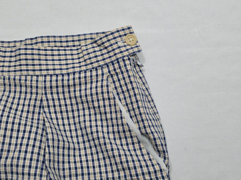 Pantalon Ralph Lauren Talla 6 Azul/amarillo A Cuadros