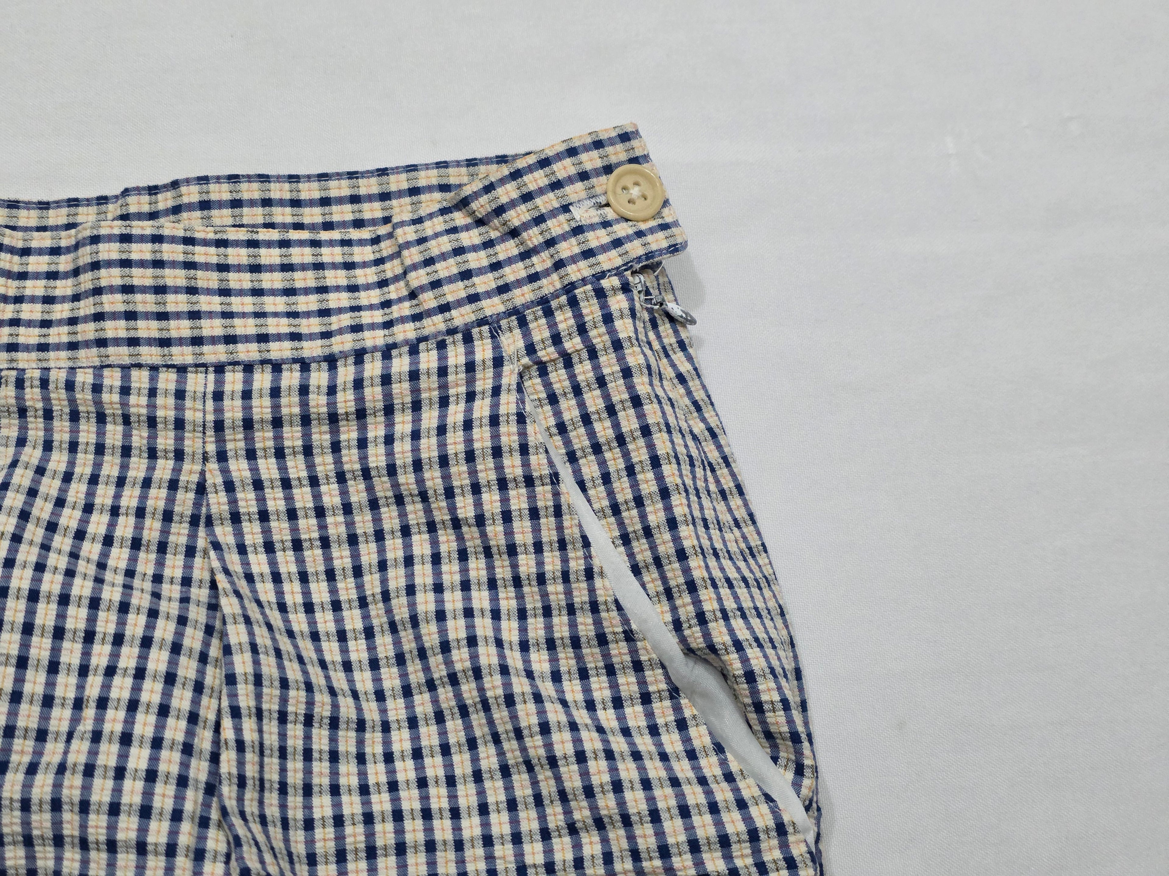 Pantalon Ralph Lauren Talla 6 Azul/amarillo A Cuadros