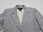 Blazer Ralph Lauren Mujer 4 Color Azul/amarillo A Cuadros