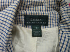 Blazer Ralph Lauren Mujer 4 Color Azul/amarillo A Cuadros