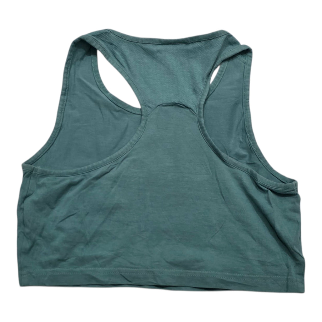 Playera Corta Gymshark Mujer Chica Azul Acero Sin Mangas