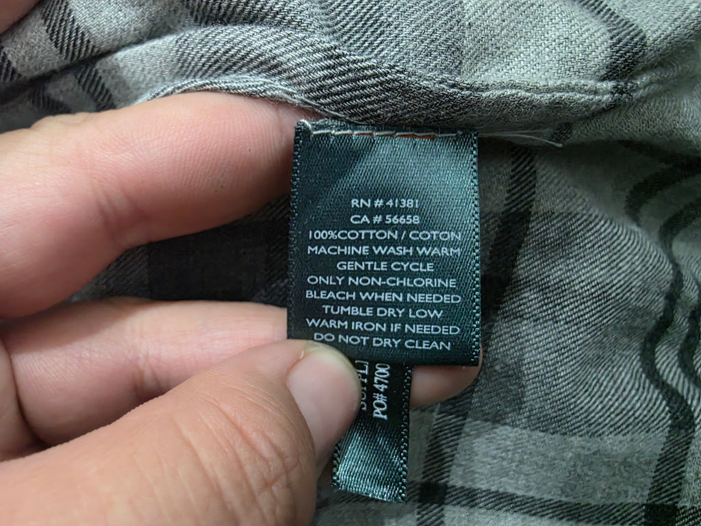 Camisa Ralph Lauren Mujer Talla Mediana Color Gris A Cuadros