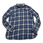Blusa Tommy Hilfiger De Mujer Mediana Boton Azul/gris