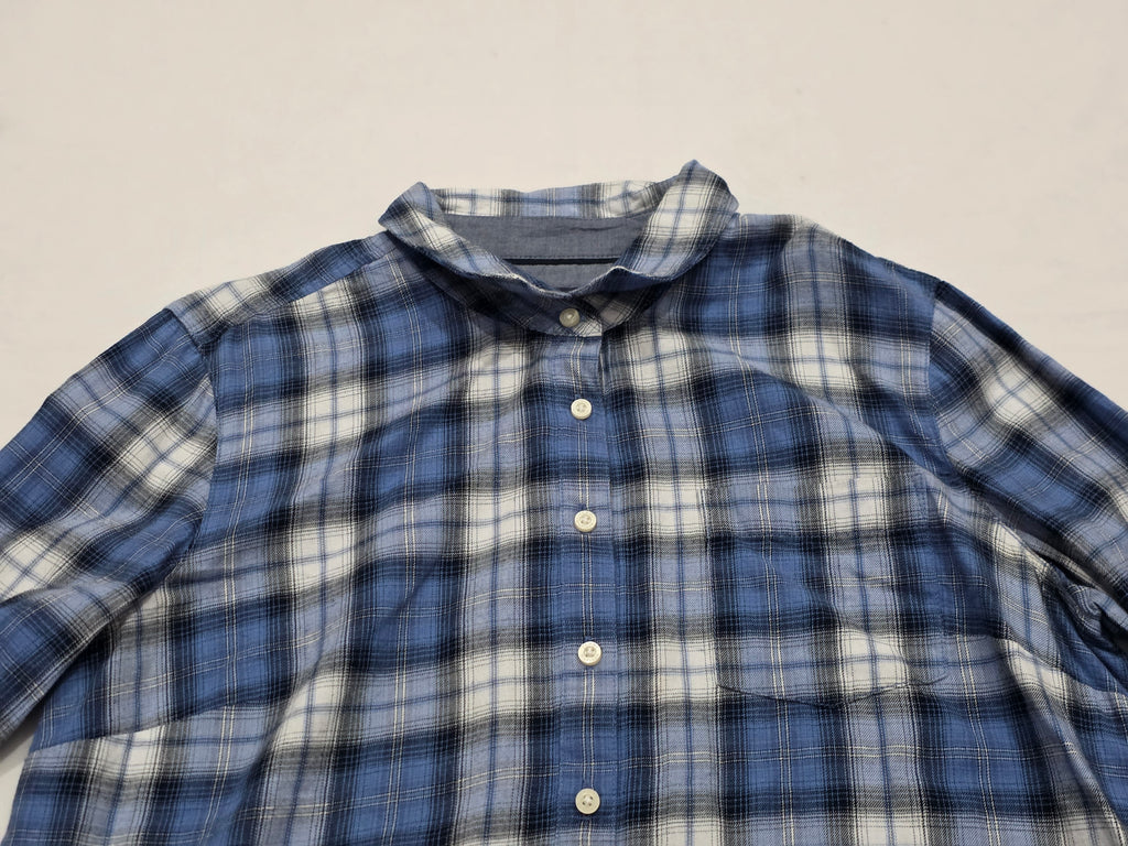 Blusa Tommy Hilfiger De Mujer Mediana Boton Azul/gris