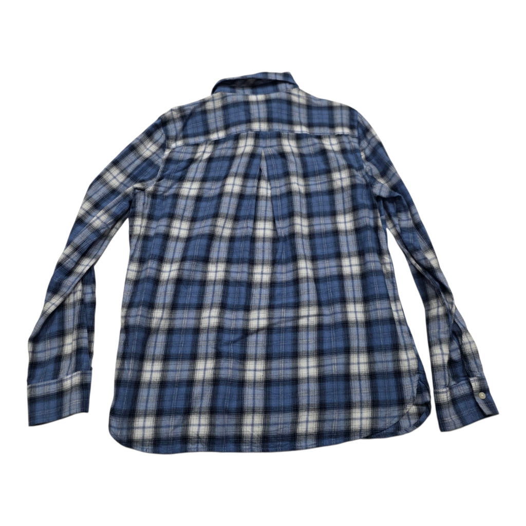 Blusa Tommy Hilfiger De Mujer Mediana Boton Azul/gris