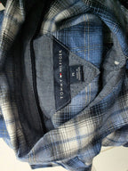 Blusa Tommy Hilfiger De Mujer Mediana Boton Azul/gris