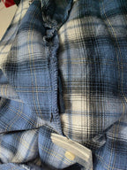 Blusa Tommy Hilfiger De Mujer Mediana Boton Azul/gris