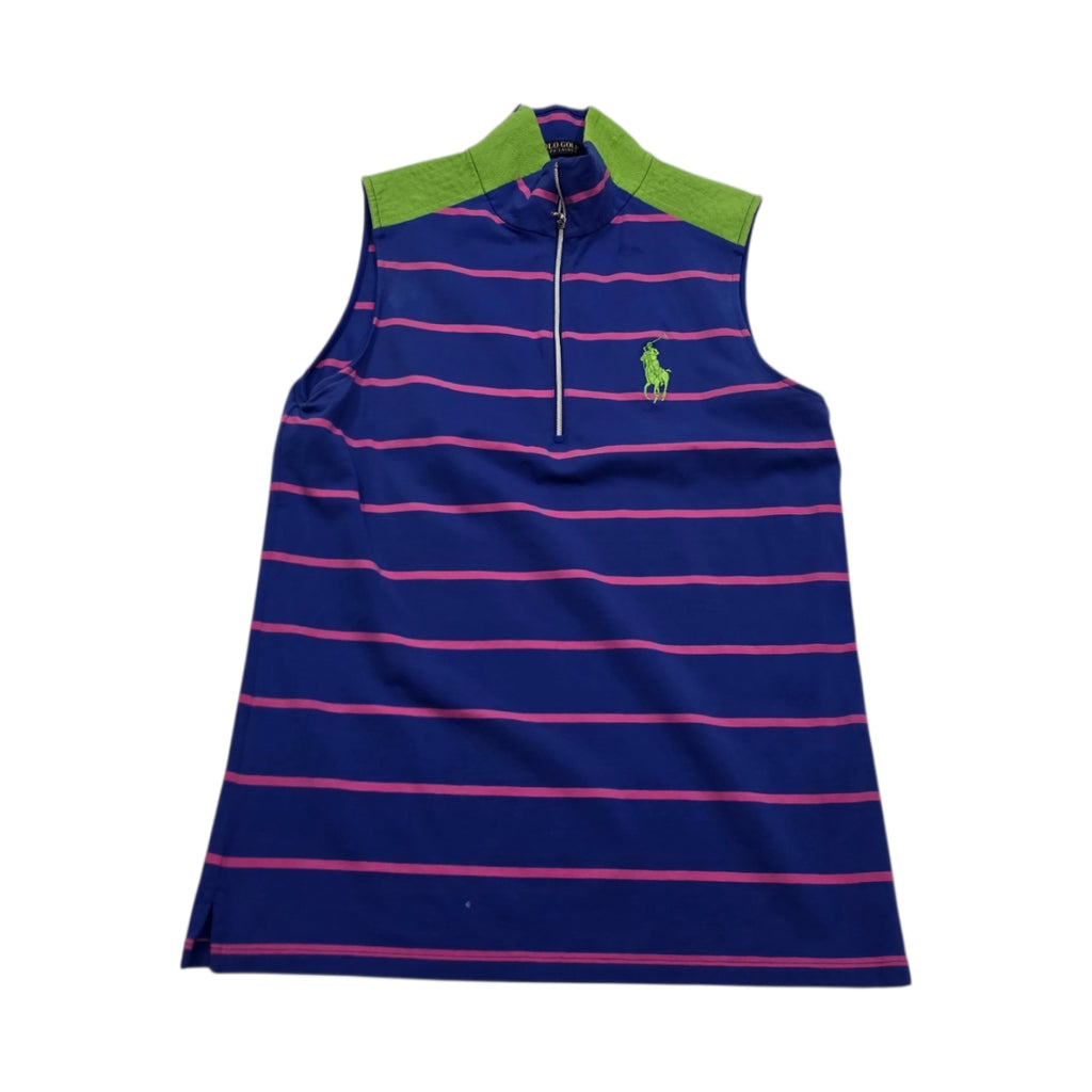 Playera Polo Golf Ralph Laurenmujer Talla Mediana Azul/rosa