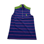 Playera Polo Golf Ralph Laurenmujer Talla Mediana Azul/rosa