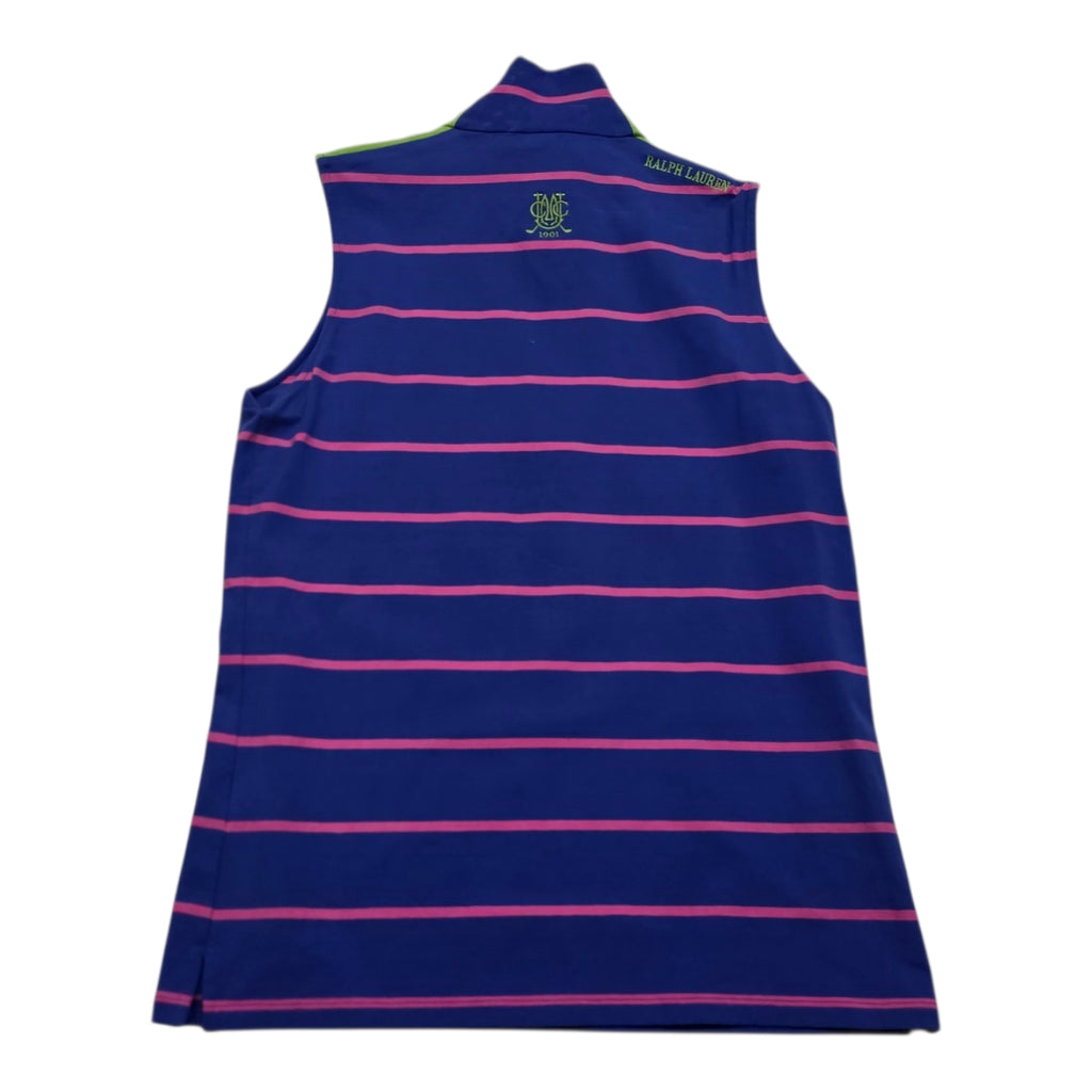 Playera Polo Golf Ralph Laurenmujer Talla Mediana Azul/rosa