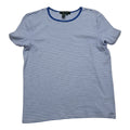 Playera Ralph Lauren Azul Rayas Mujer Mediana Manga Corta
