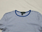 Playera Ralph Lauren Azul Rayas Mujer Mediana Manga Corta