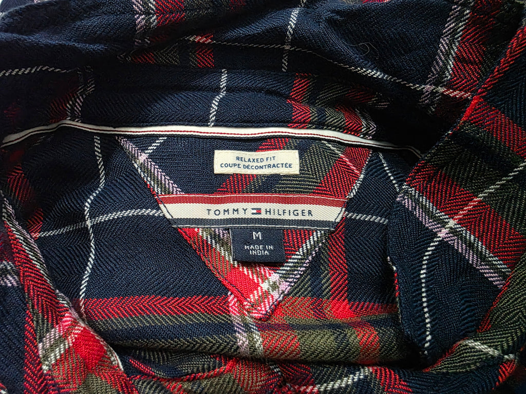 Blusa Tommy Hilfiger Mujer Mediana Relaxed Fit Azul/rojo