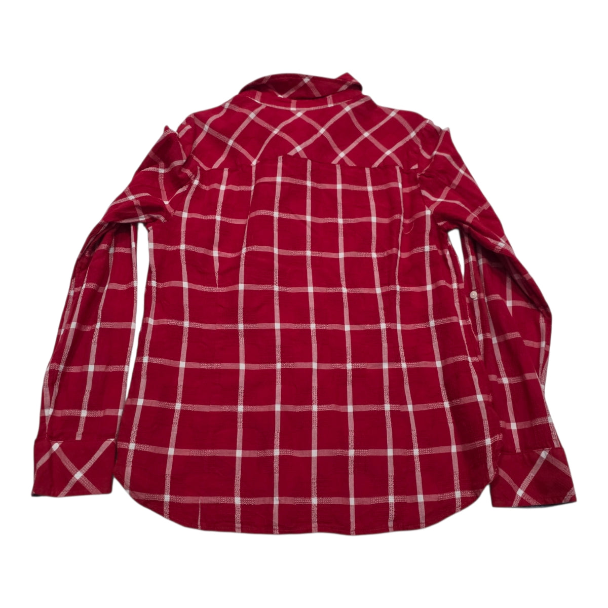 Camisa Tommy Hilfiger Mujer Mediana Roja/blanco A Cuadros (Usado)
