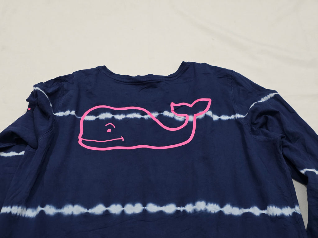 Playera Vineyard Vines Mujer Mediana Azul Marino Manga Larga