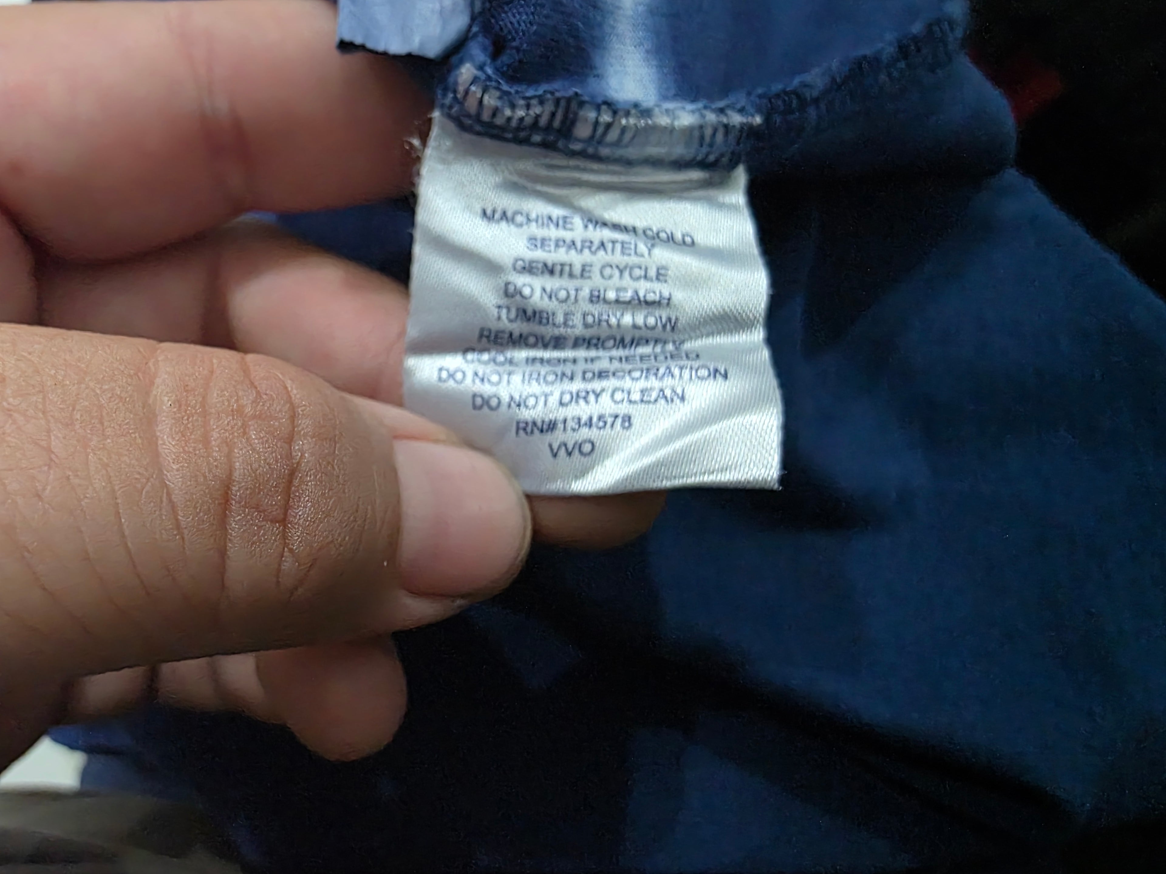 Playera Vineyard Vines Mujer Mediana Azul Marino Manga Larga
