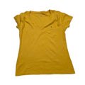 Playera Tommy Hilfiger Mujer Mediana Amarilla Manga Corta