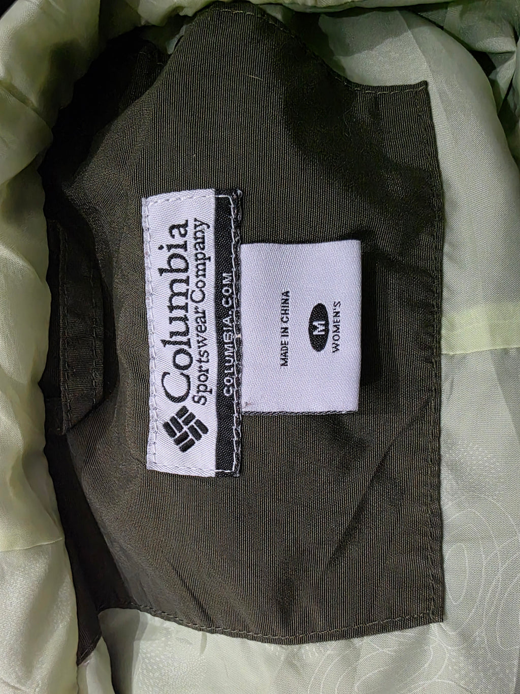 Chamarra Columbia De Mujer Talla Mediana Color Verde