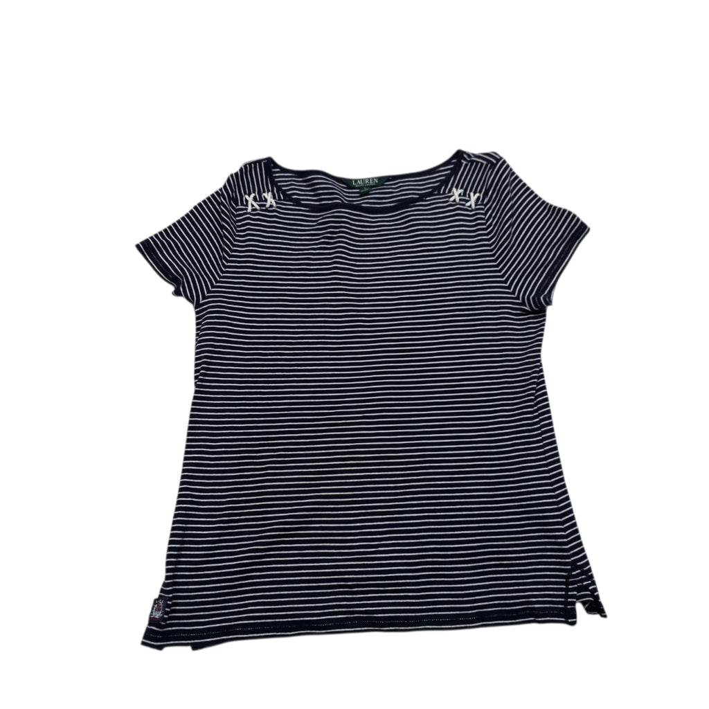 Playera Ralph Lauren Mujer Talla Grande Rayada Manga Corta