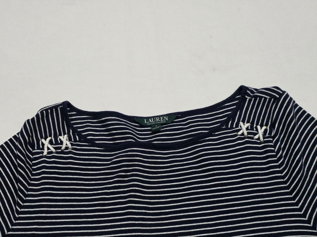 Playera Ralph Lauren Mujer Talla Grande Rayada Manga Corta