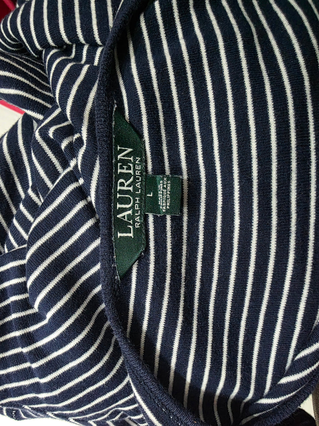 Playera Ralph Lauren Mujer Talla Grande Rayada Manga Corta