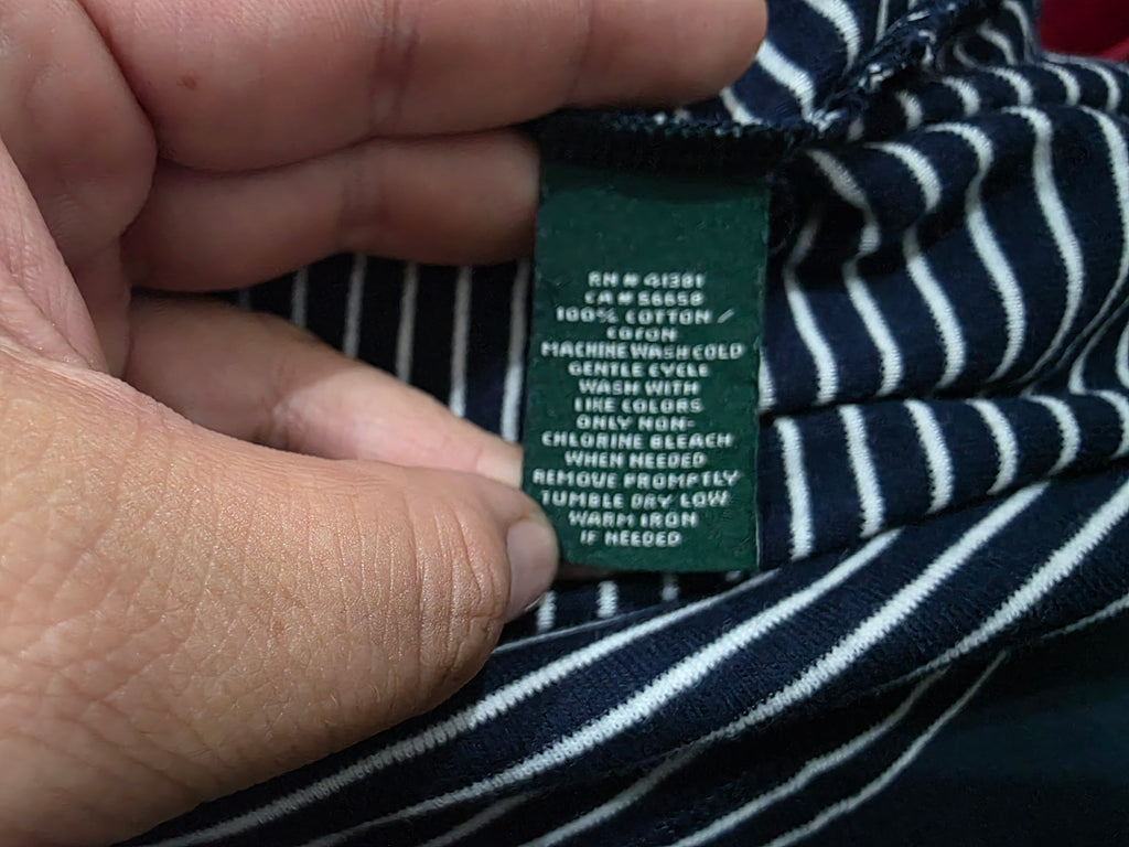 Playera Ralph Lauren Mujer Talla Grande Rayada Manga Corta