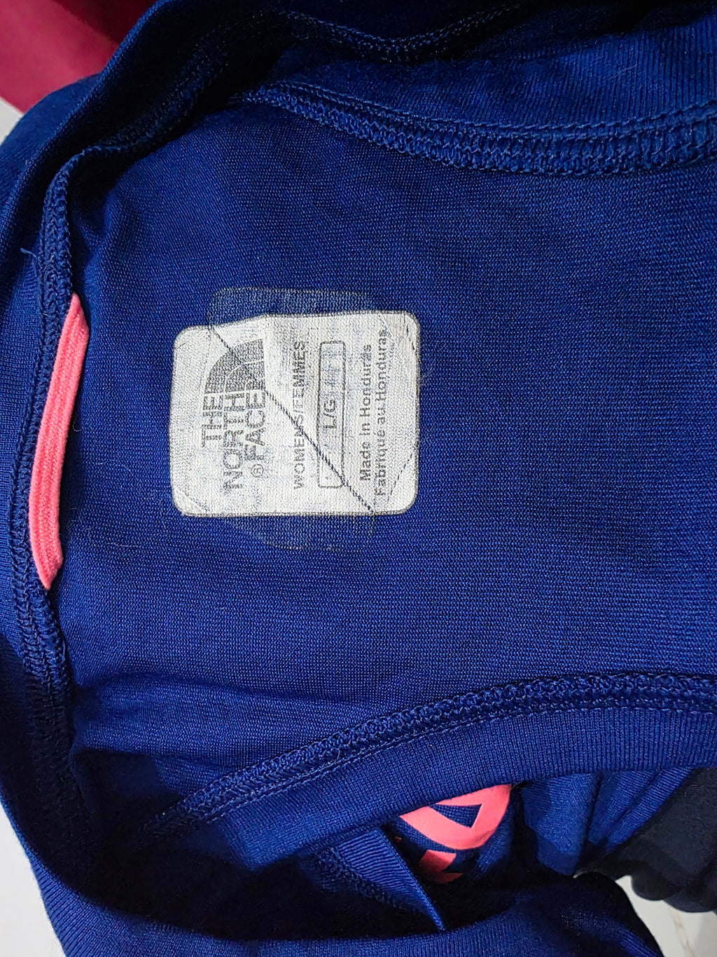 Playera Sin Mangas The North Face Azul Rosa Grande Mujer
