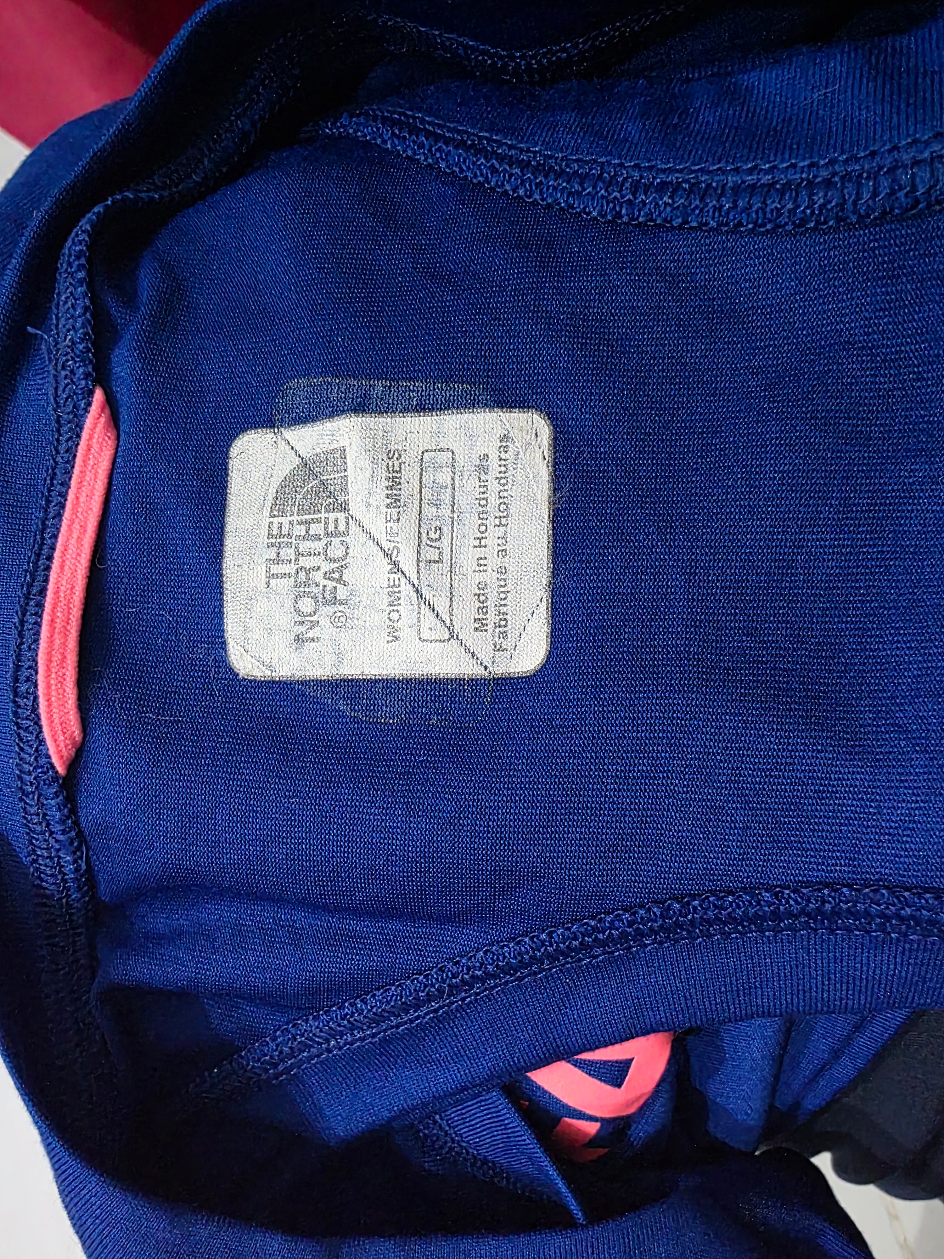 Playera Sin Mangas The North Face Azul Rosa Grande Mujer