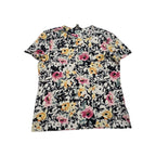Playera Ralph Lauren Black Talla Grande Floreada Manga Corta