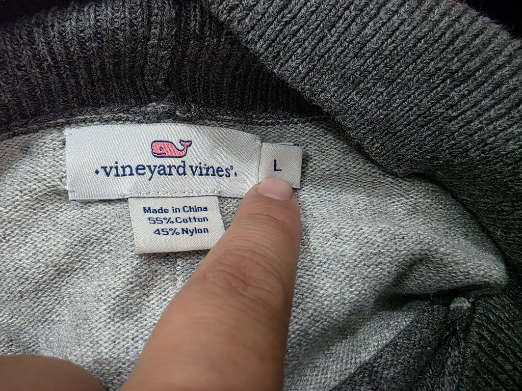 Sueter Vineyard Vines De Mujer Talla Grande Gris