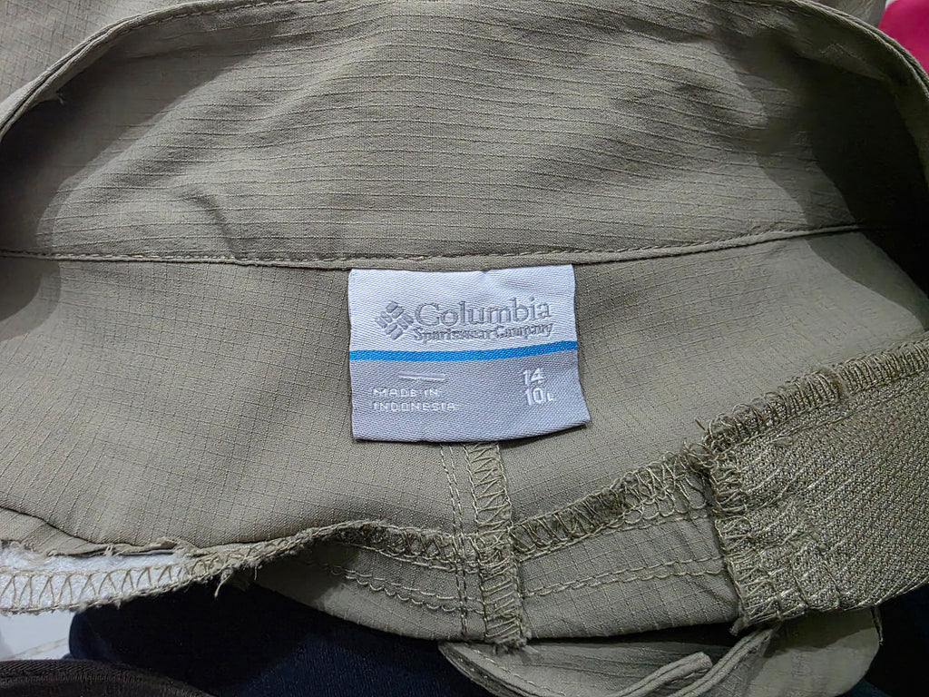 Short Columbia De Mujer Talla 14/10l Color Cafe