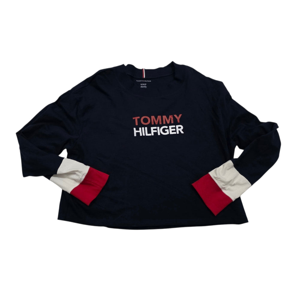 Playera Corta Tommy Hilfiger Mujer Extragrande Azulmarino