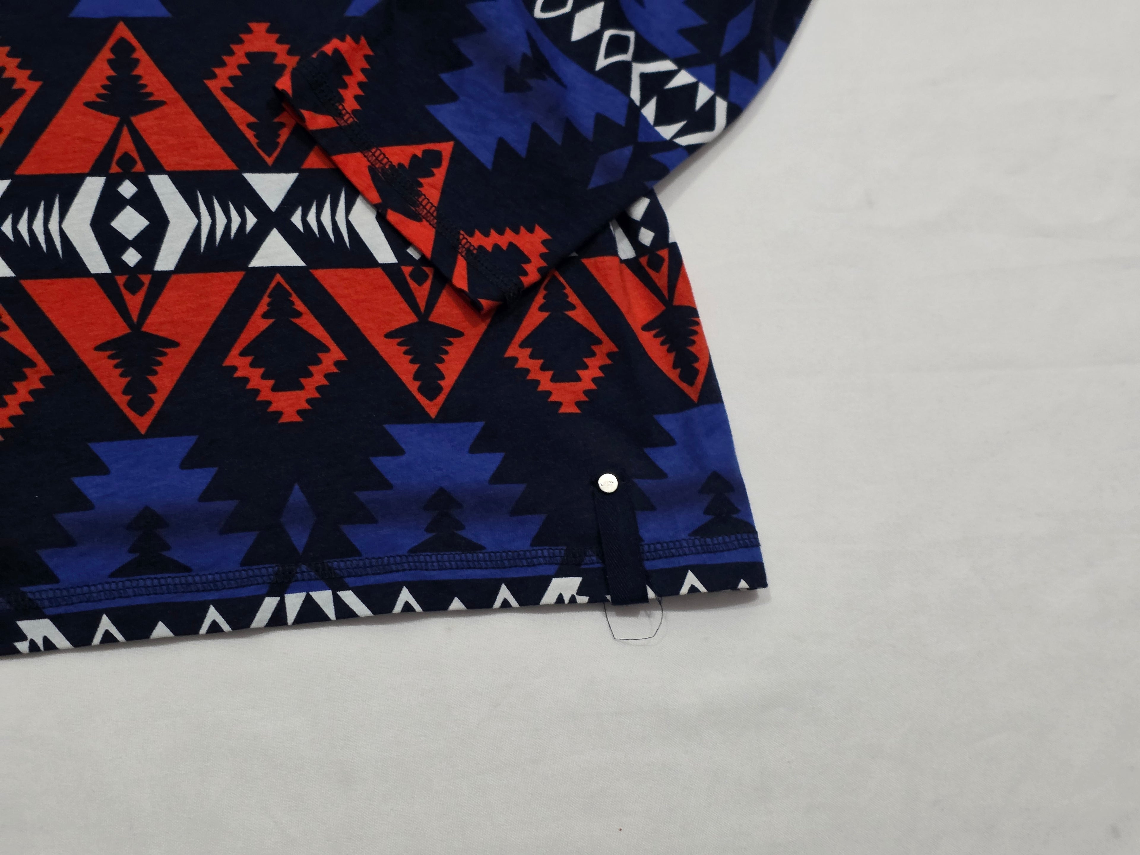 Playera Ralph Lauren Active Azul/rojo Extra Grande De Mujer