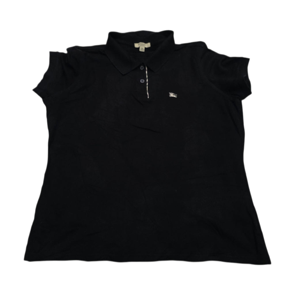 Playera Burberry Mujer Extra Grande Color Negro Cuello Polo