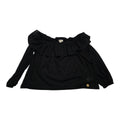 Blusa Off Shoulder De Mujer Extra Grande Encaje Color Negri
