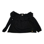 Blusa Off Shoulder De Mujer Extra Grande Encaje Color Negri