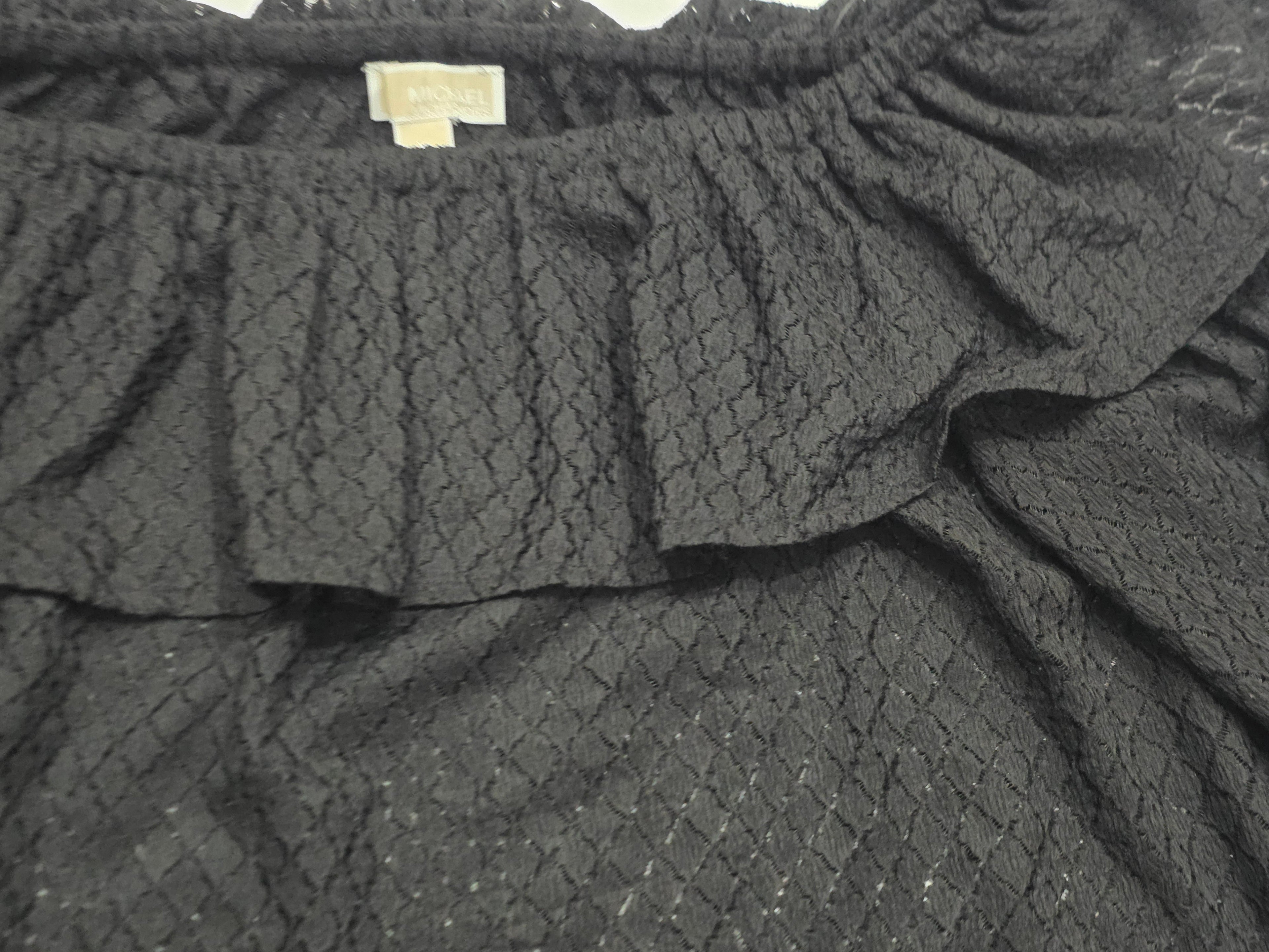 Blusa Off Shoulder De Mujer Extra Grande Encaje Color Negri